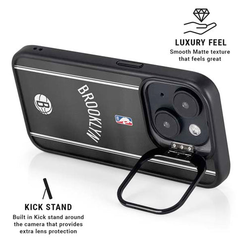 NBA Brooklyn Nets Jersey iPhone 14 Kickstand Case
